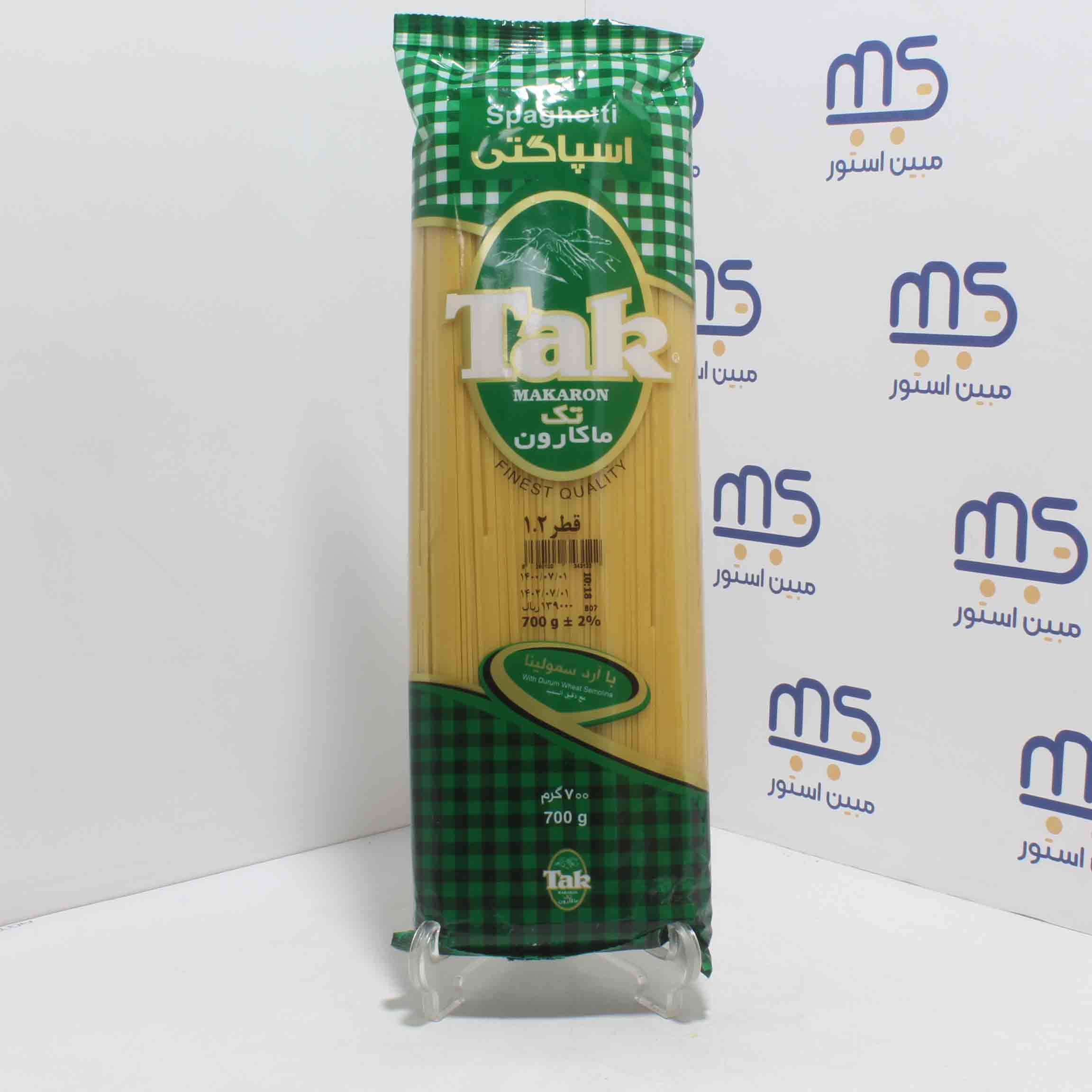 ماکارونی رشته ای قطر 1/2 تک ماکارون 700 گرمی